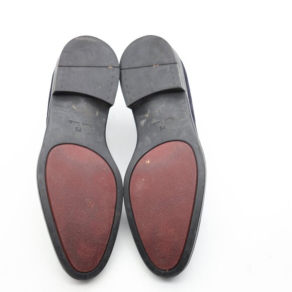 Paul Smith Navy Suede Penny Loafer Shoes Men\'s UK 7 US 8 Slip On Casual